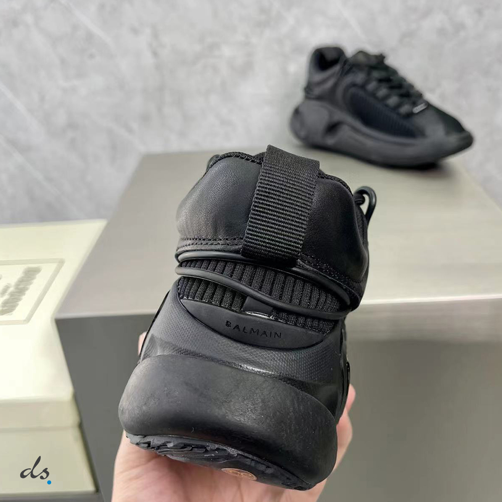 Balmain Black reflective material and mesh B-Runner sneakers (5)