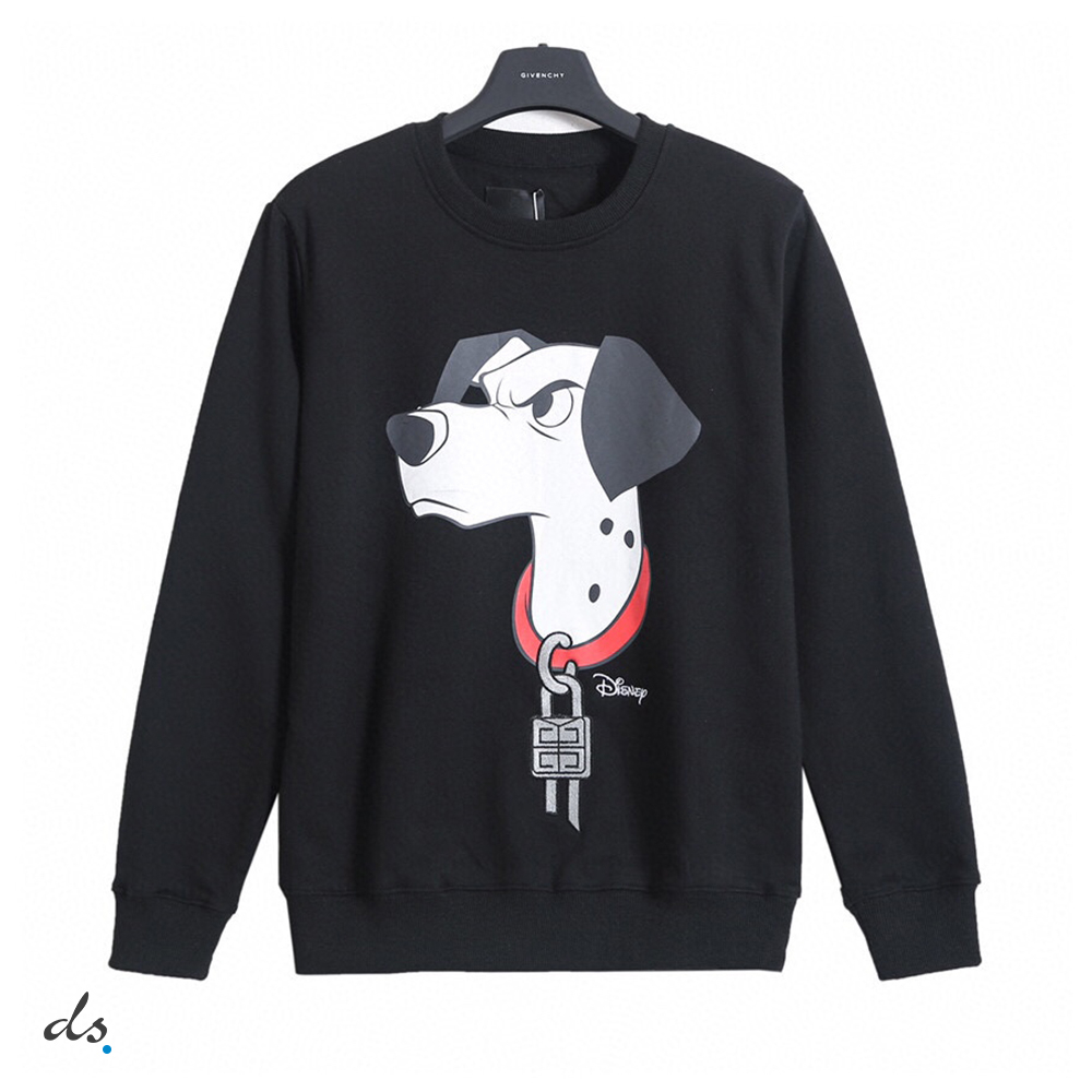 GIVENCHY Slim fit 101 Dalmatians sweatshirt in embroidered felpa (2)