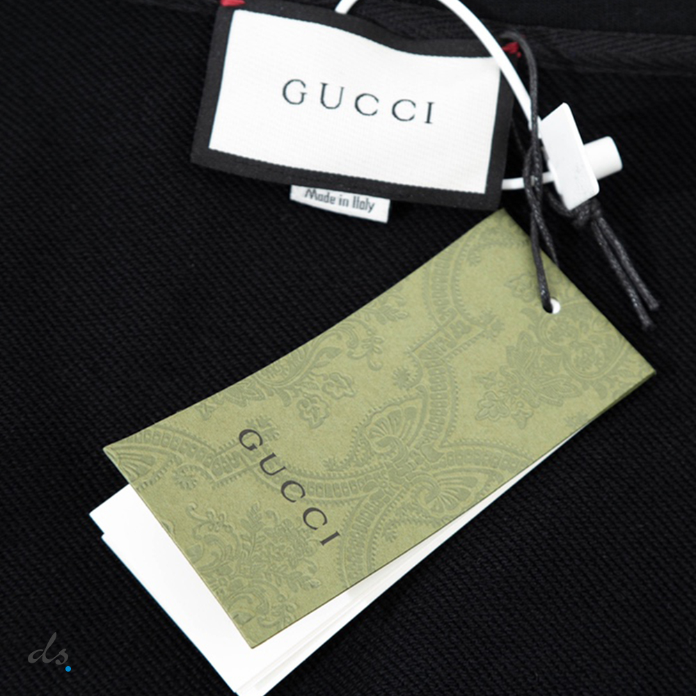 GUCCI Hooded sweatshirt with Interlocking G Black (4)