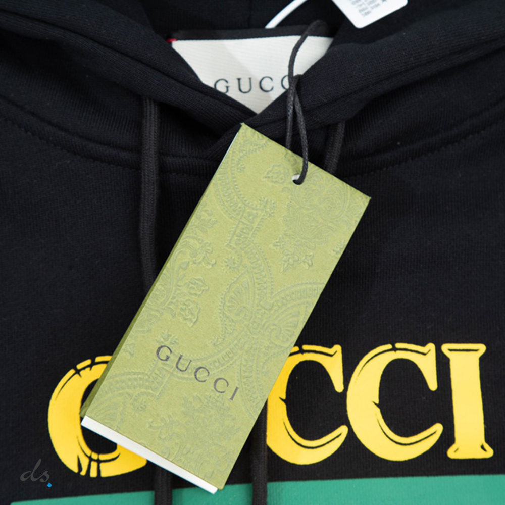 GUCCI Oversize sweatshirt with Gucci logo Black (4)