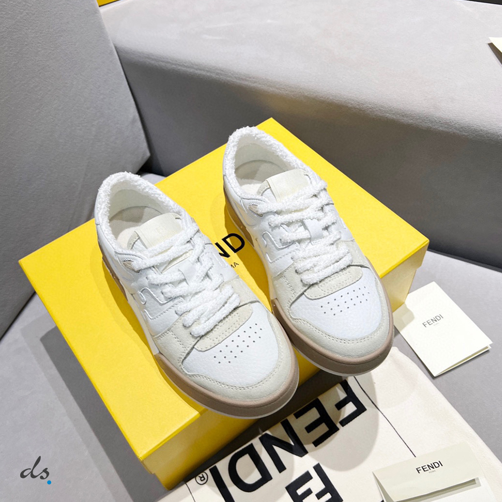 Fendi Match White suede low tops (5)