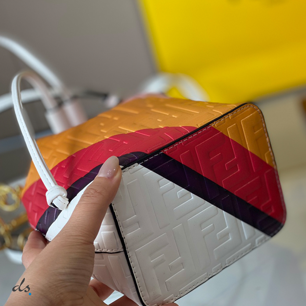 Fendi Mon Tresor Leather bag with multicolour print (5)