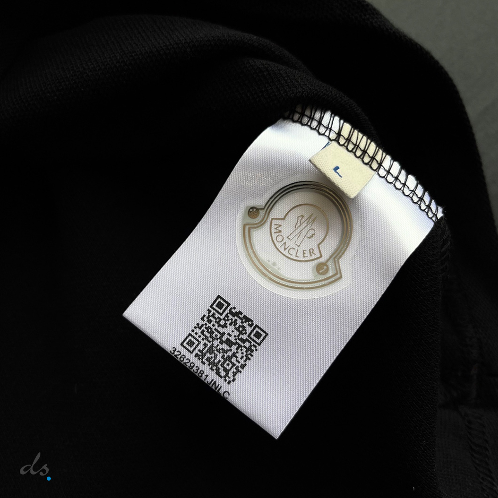 Moncler Logo Polo Shirt Black (5)