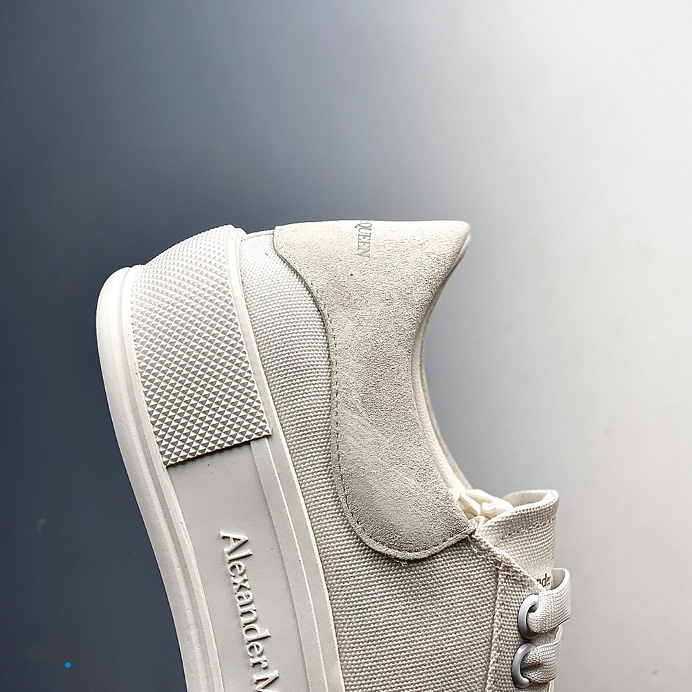 Alexander McQueen Deck Lace-up Plimsoll in White (7)