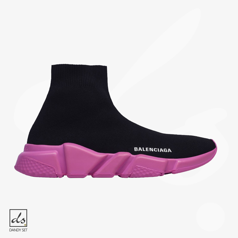 amizing offer BALENCIAGA SPEED SNEAKERS BLACK PINK SOLE