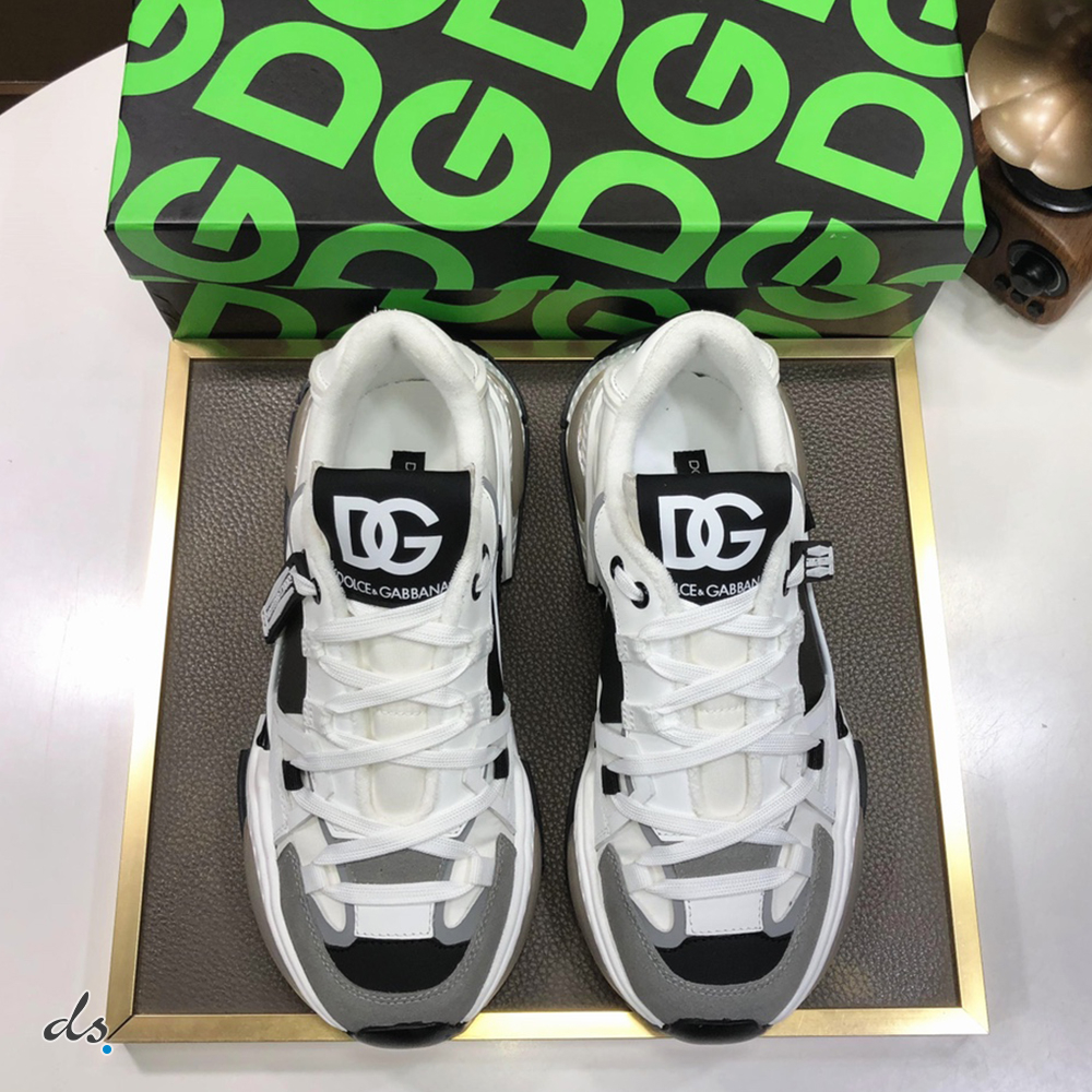 Dolce & Gabbana D&G Mixed-material Airmaster sneakers Black and White (3)