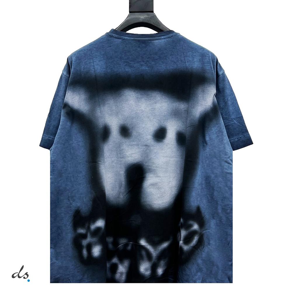 GIVENCHY Oversized t-shirt with tag effect dog prints (2)
