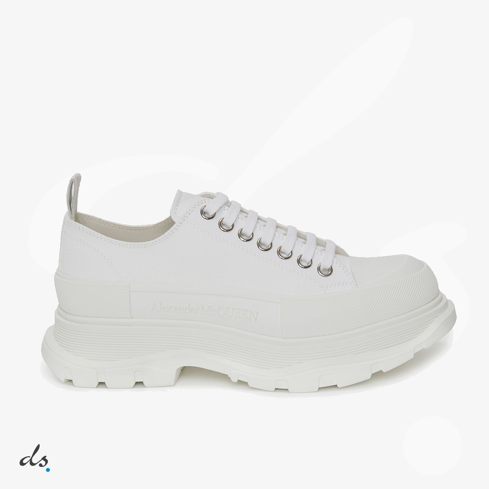 amizing offer Alexander McQueen Tread Slick Lace Up in White
