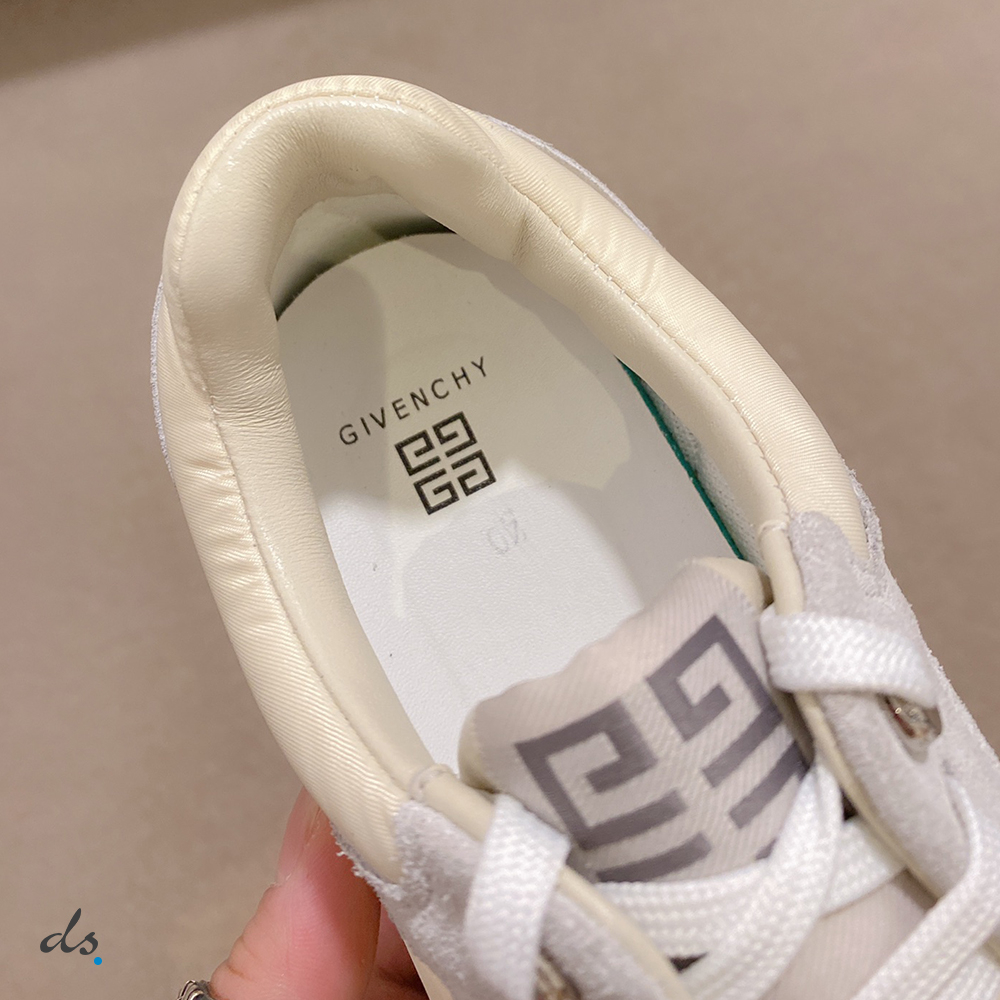 GIVENCHY GIV Runner sneakers in suede, leather and nylon Cream (5)