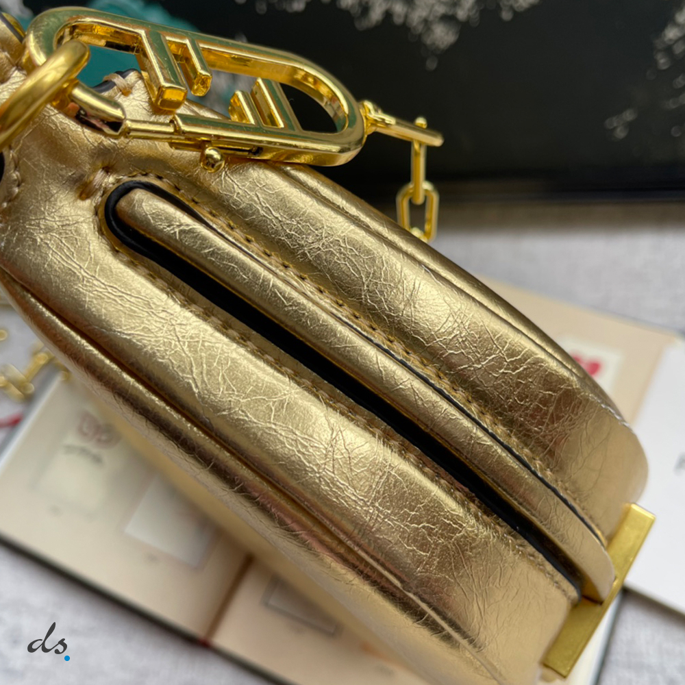 Fendi Nano Fendigraphy Gold leather charm (4)
