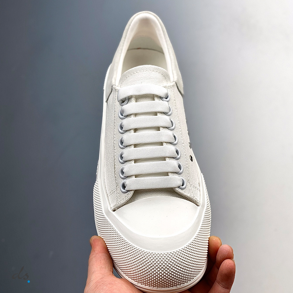 Alexander McQueen Deck Lace-up Plimsoll in White (3)