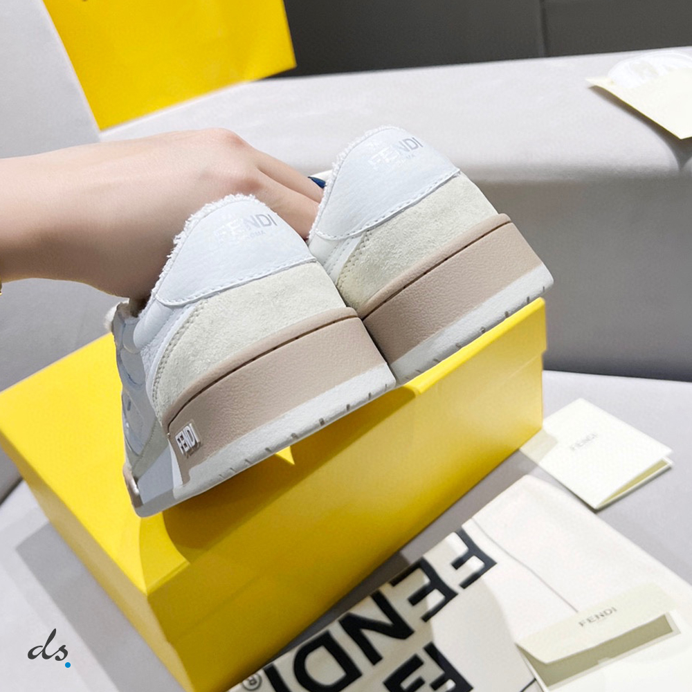 Fendi Match White suede low tops (6)