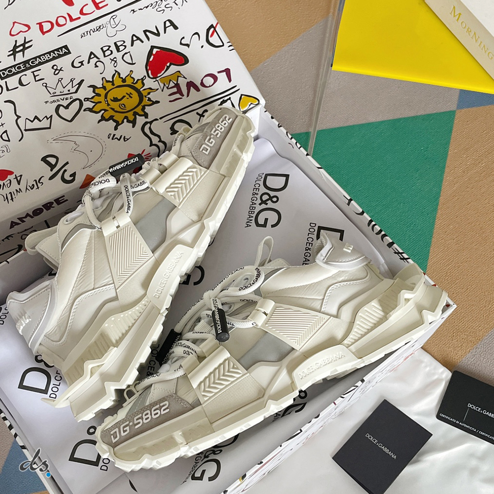 Dolce & Gabbana D&G Mixed-material Space sneakers White (4)