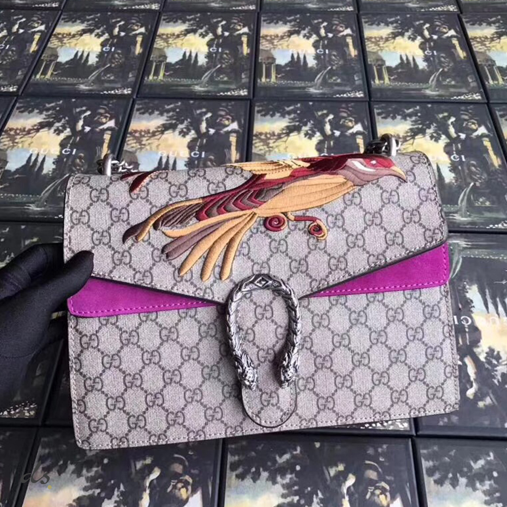 Gucci Dionysus Bird Embroidered Bag  (2)