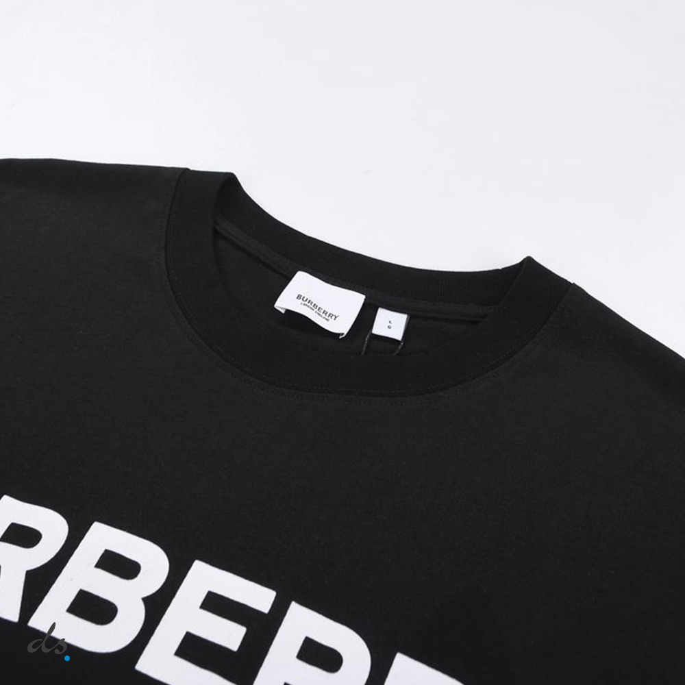 Burberry Logo Print Cotton T-shirt Black (2)
