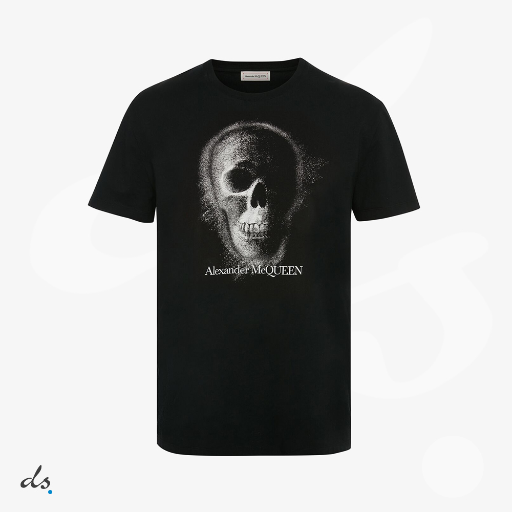 Alexander McQueen Mens Skull Motif T-shirt in Black (1)