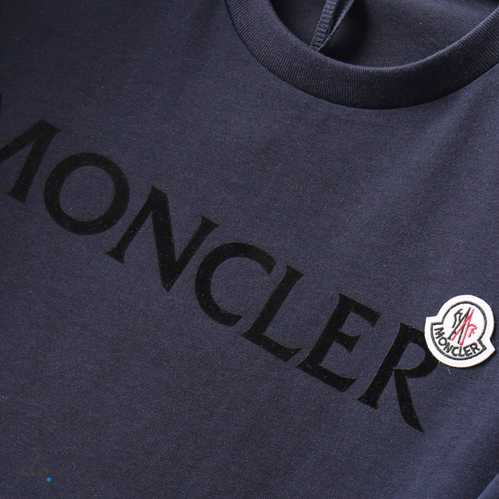 Moncler Lettering Graphic T-Shirt Night Blue (4)