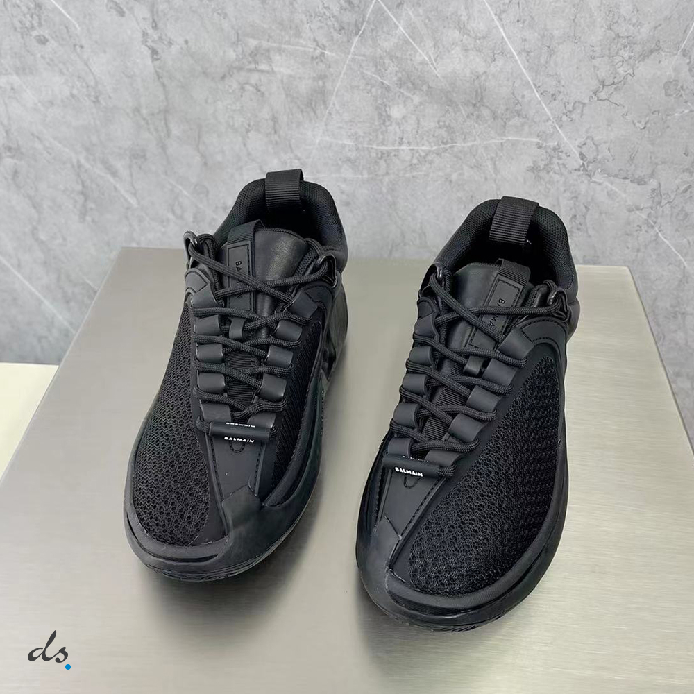 Balmain Black reflective material and mesh B-Runner sneakers (3)