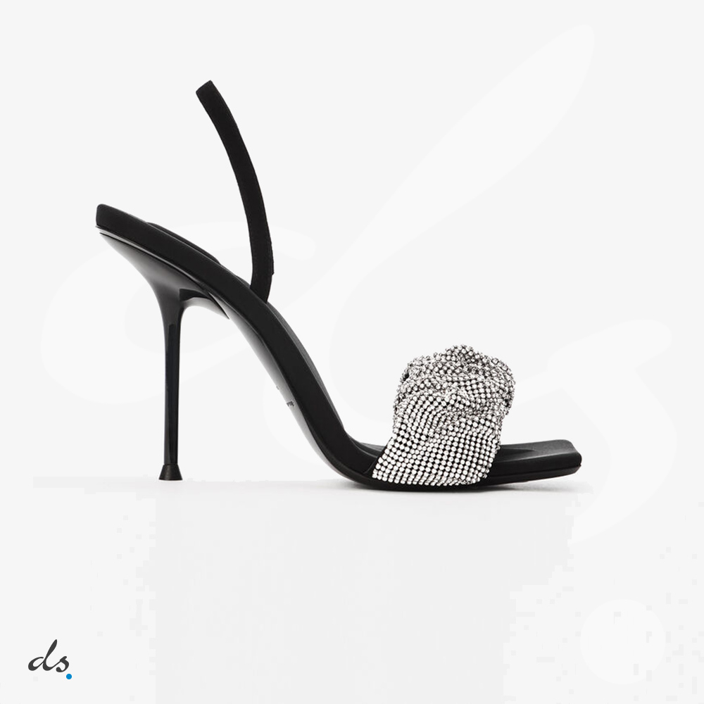 amizing offer Alexander Wang julie crystal scrunchie sandal in crystal