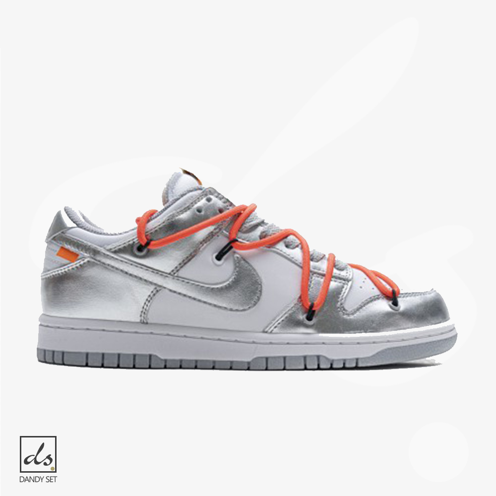 amizing offer OFF White Nike Dunk SB Low Silver White