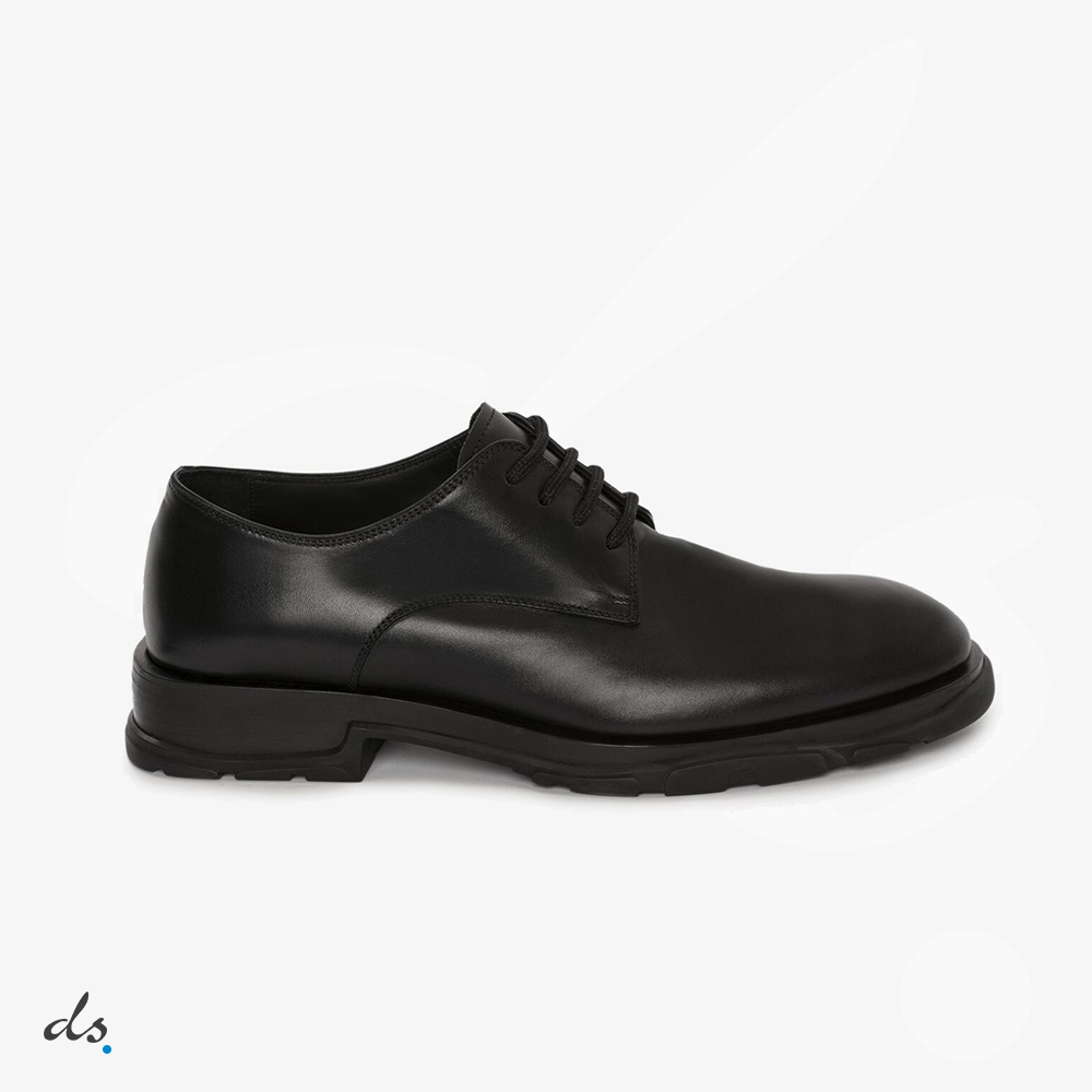 amizing offer Alexander McQueen Mens Slim Tread Lace-up in Black