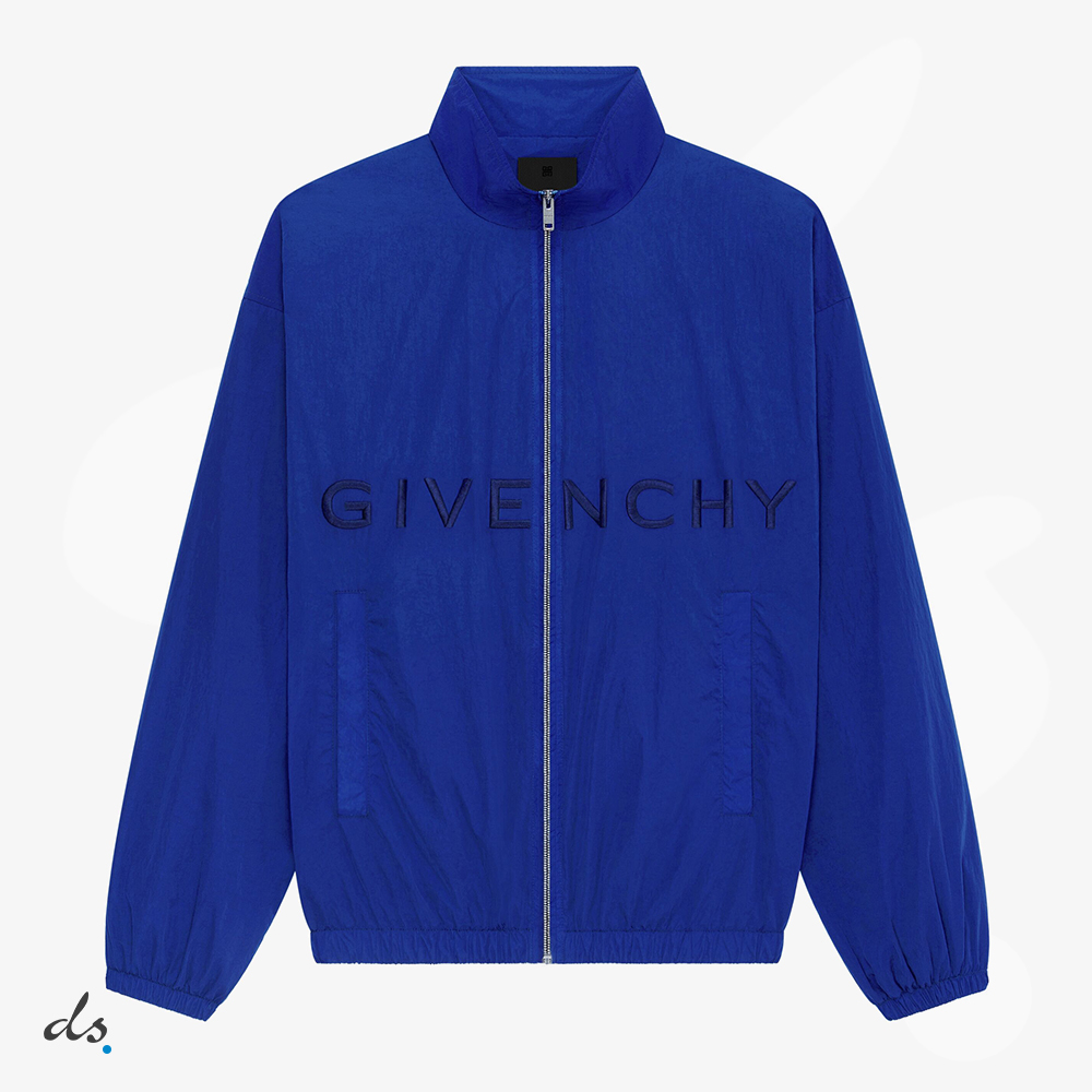GIVENCHY Jogger vest in GIVENCHY 4G embroidered nylon Blue (1)