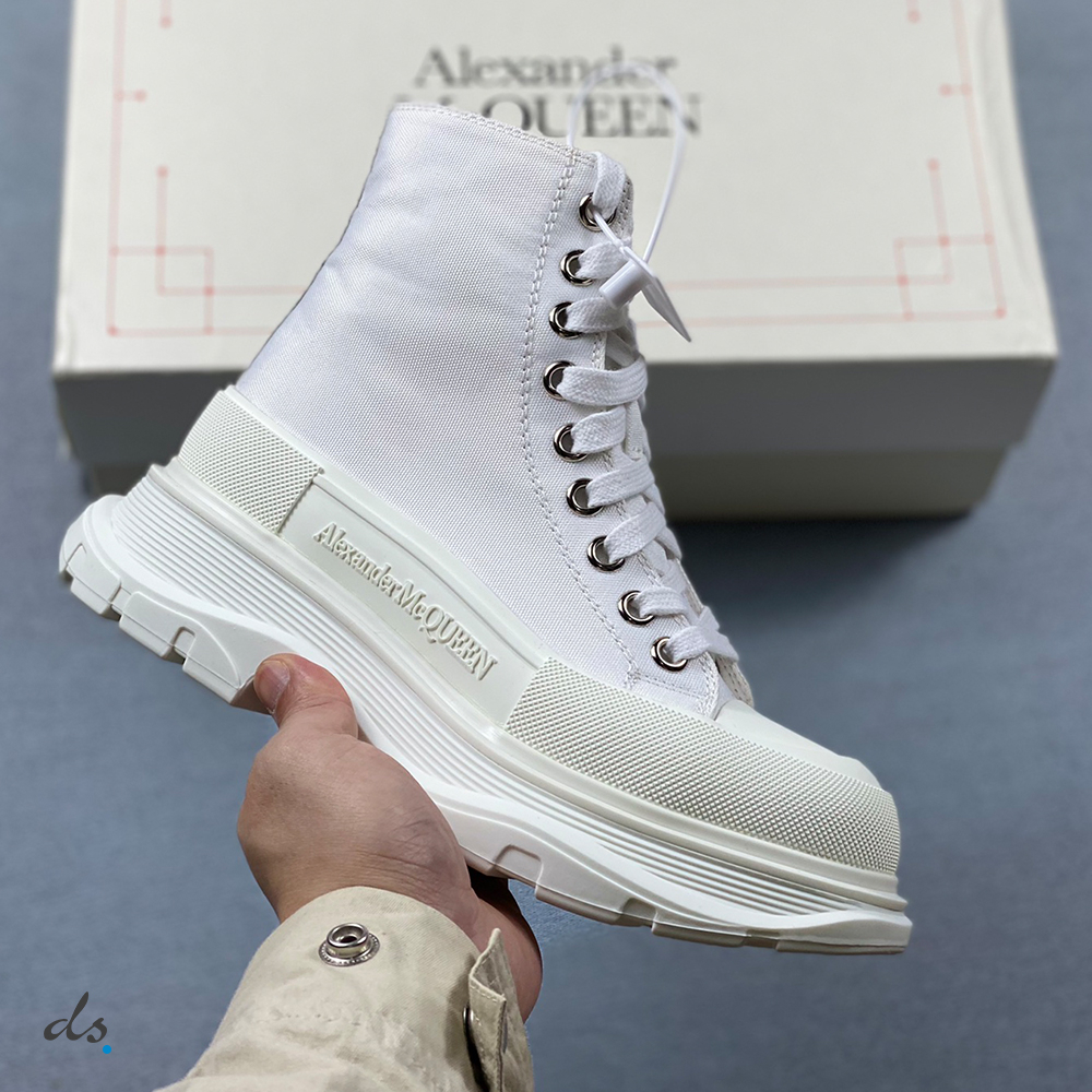 Alexander McQueen Tread Slick Boot in White (2)