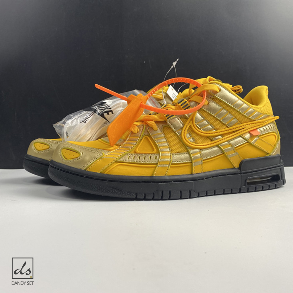 Nike Air Rubber Dunk Off-White University Gold (2)