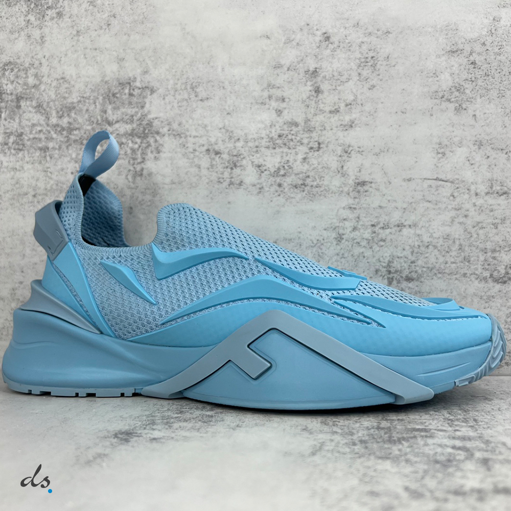 Fendi Flow Light blue mesh running sneakers (4)