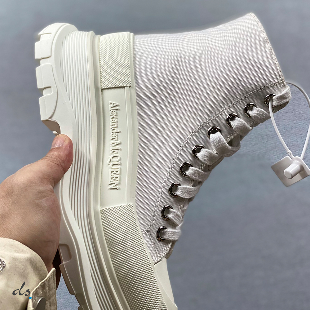 Alexander McQueen Tread Slick Boot in White (7)