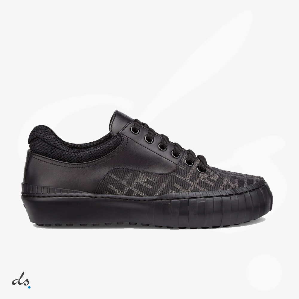 amizing offer Fendi Force Black fabric low-tops sneakers