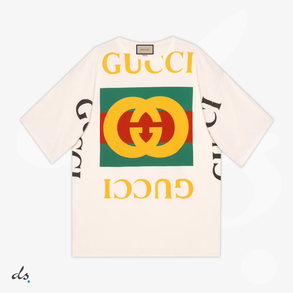 Gucci Oversize T-shirt with Gucci logo (1)