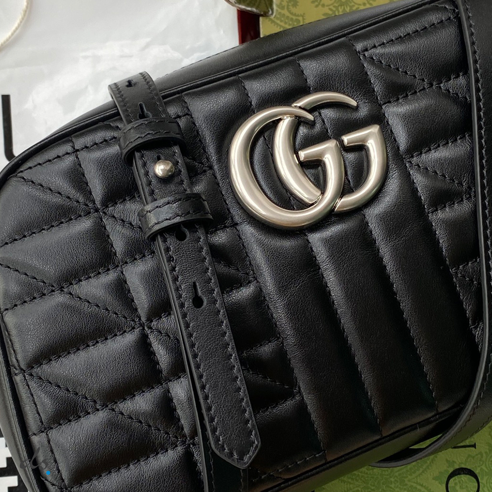 Gucci GG Marmont small shoulder bag Black (7)
