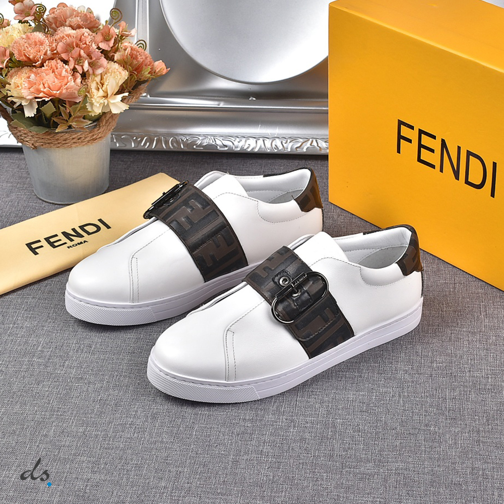 Fendi Signature White leather sneakers (3)