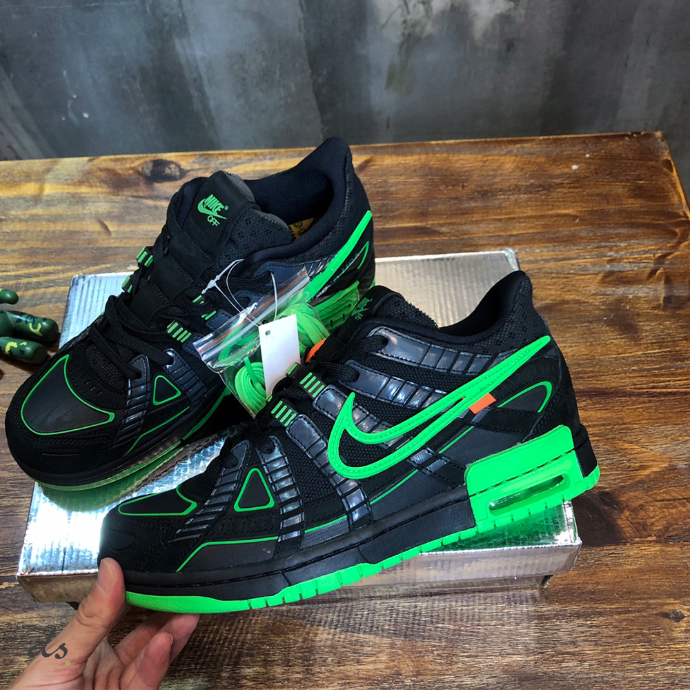 Nike Air Rubber Dunk Off-White Green (2)
