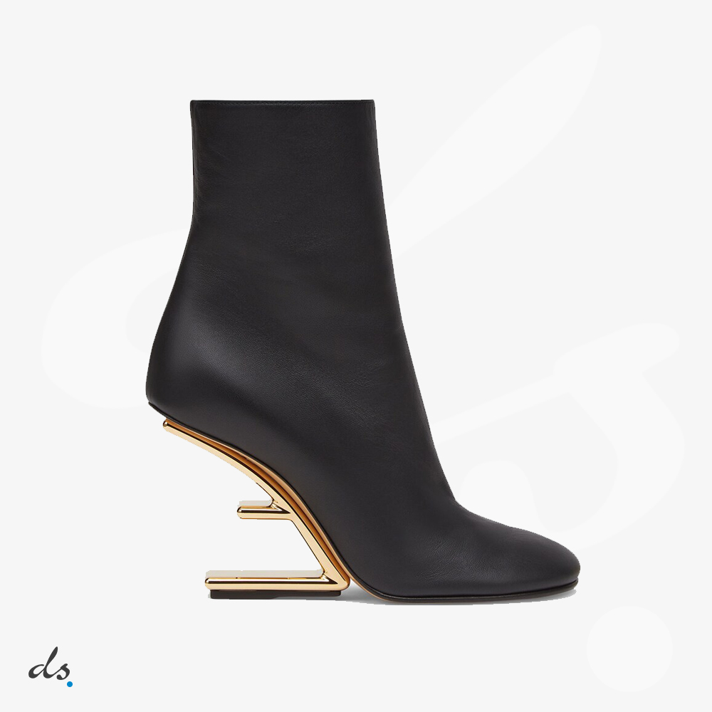 Fendi First Black nappa leather high-heel boots  (1)