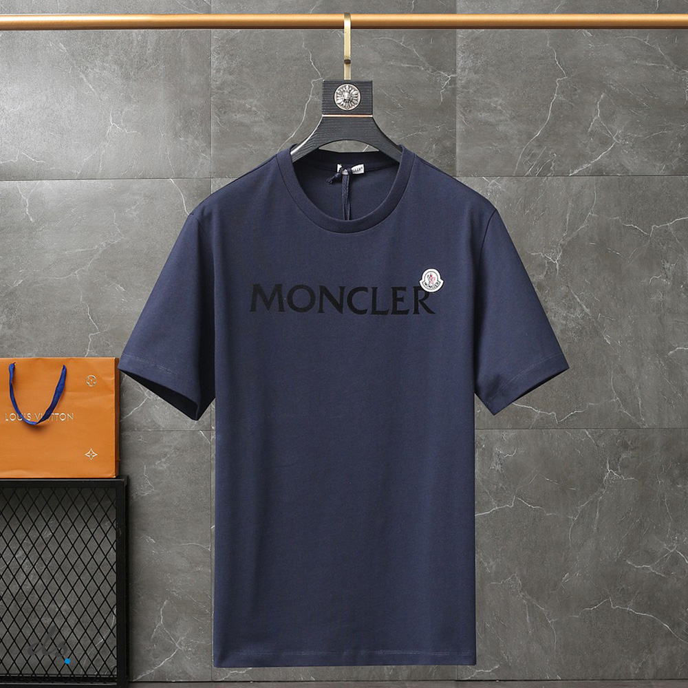 Moncler Lettering Graphic T-Shirt Night Blue (2)
