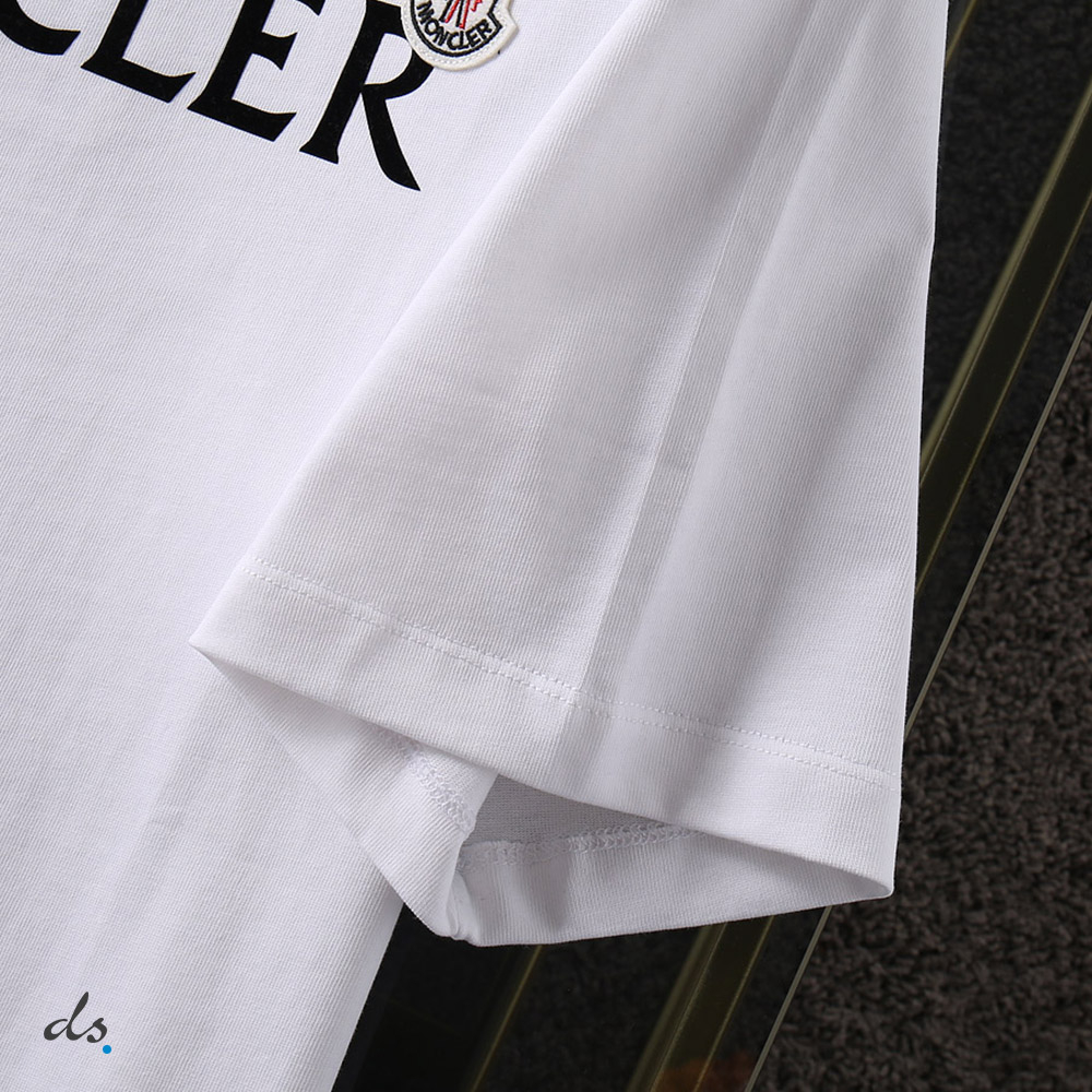 Moncler Lettering Graphic T-Shirt White (5)