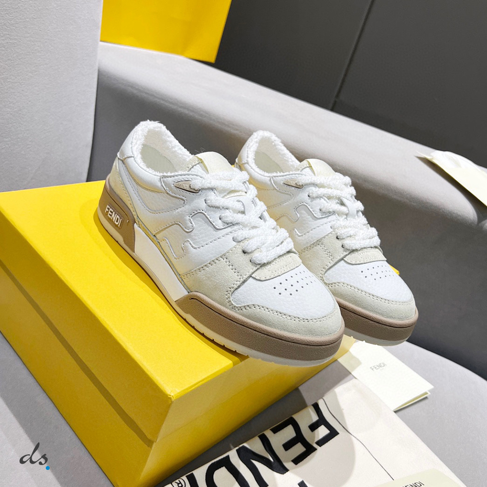 Fendi Match White suede low tops (3)