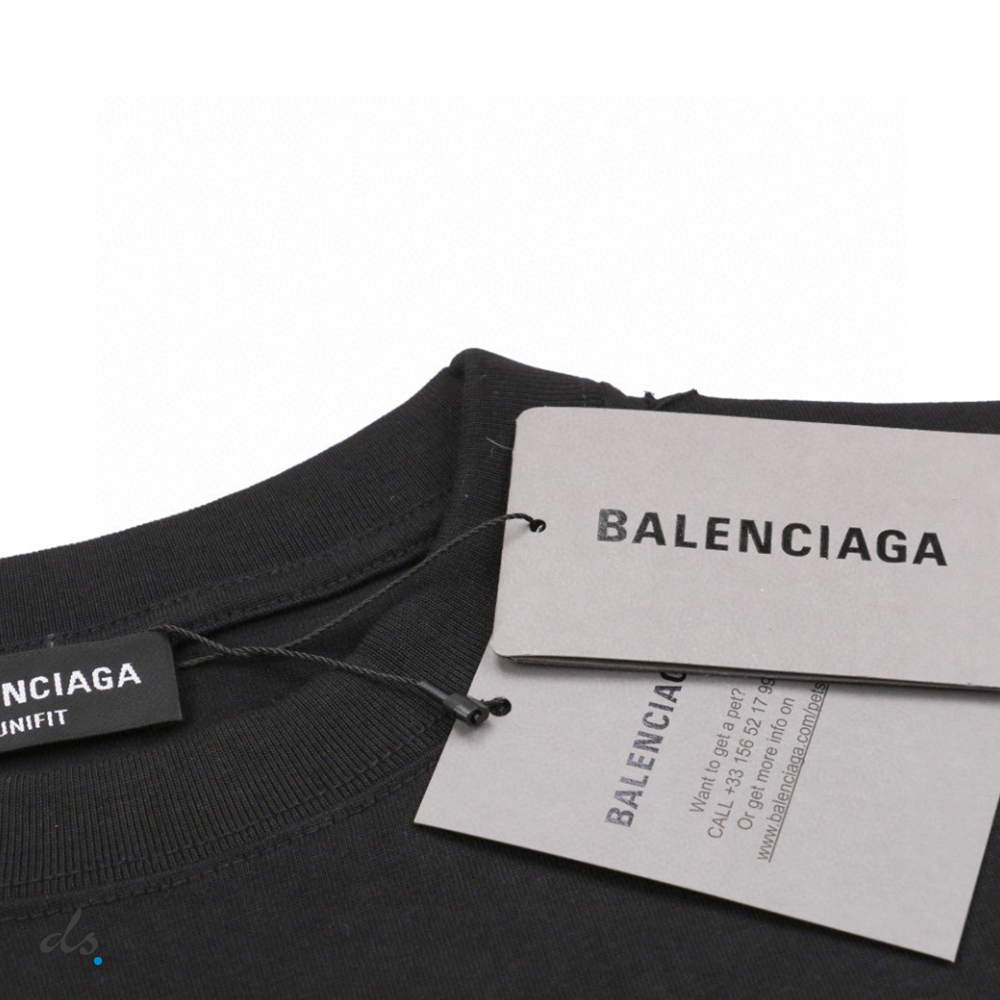 BALENCIAGA DESTROYED T-SHIRT BOXY FIT IN BLACK (6)