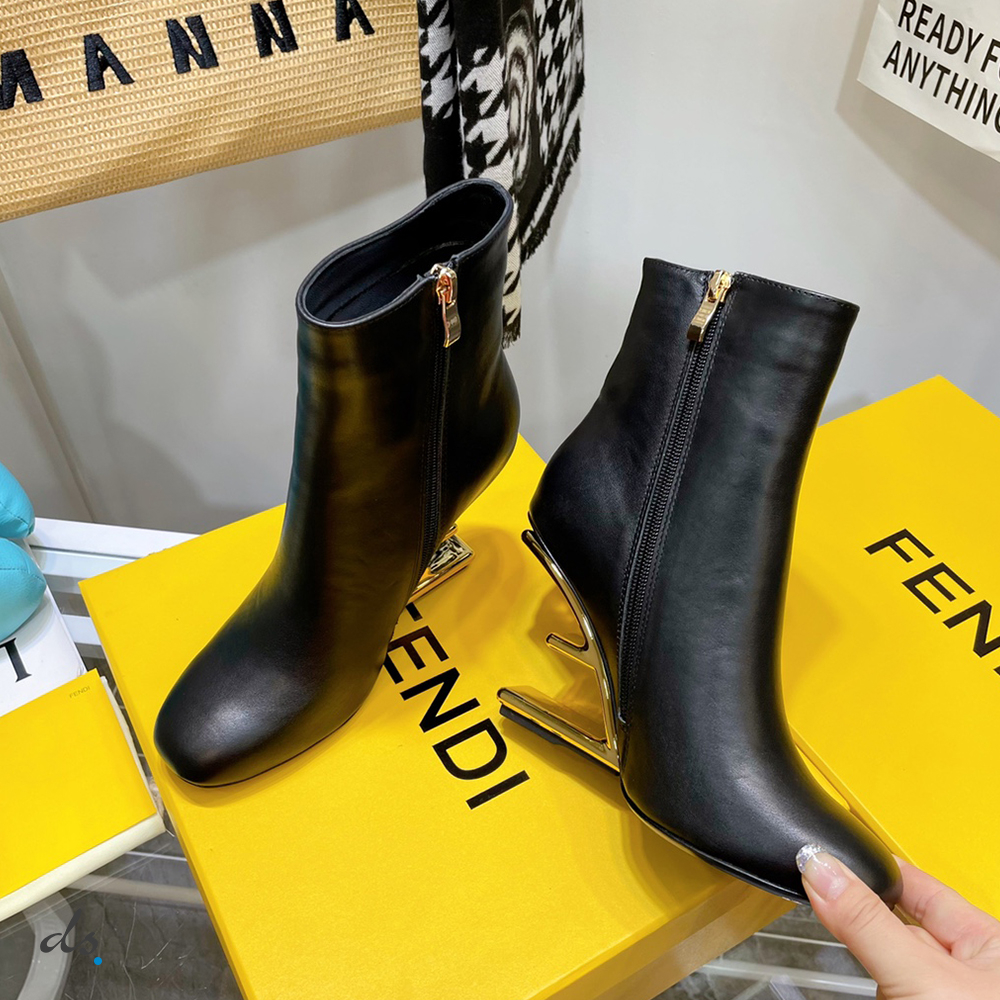 Fendi First Black nappa leather high-heel boots  (2)