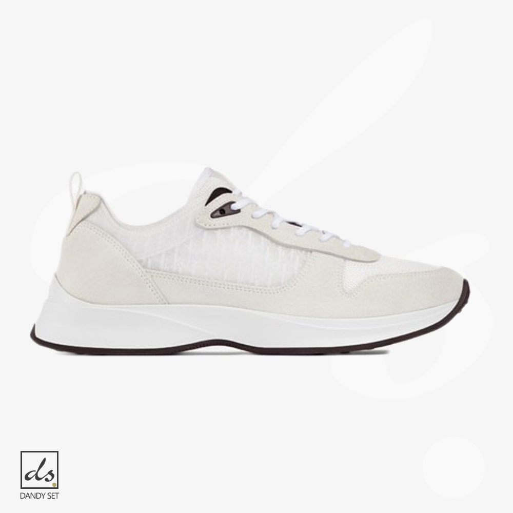 amizing offer DIOR B25 RUNNER WHITE OBLIQUE SUEDE