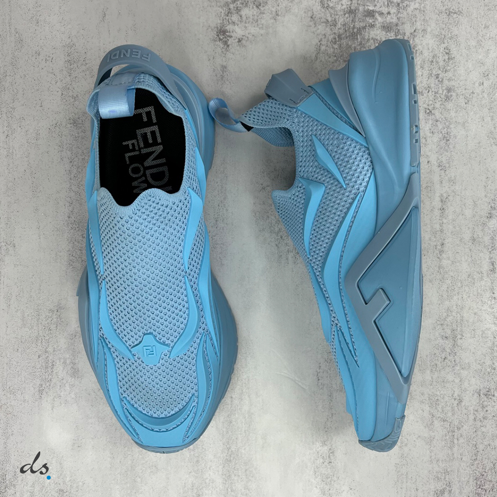 Fendi Flow Light blue mesh running sneakers (3)