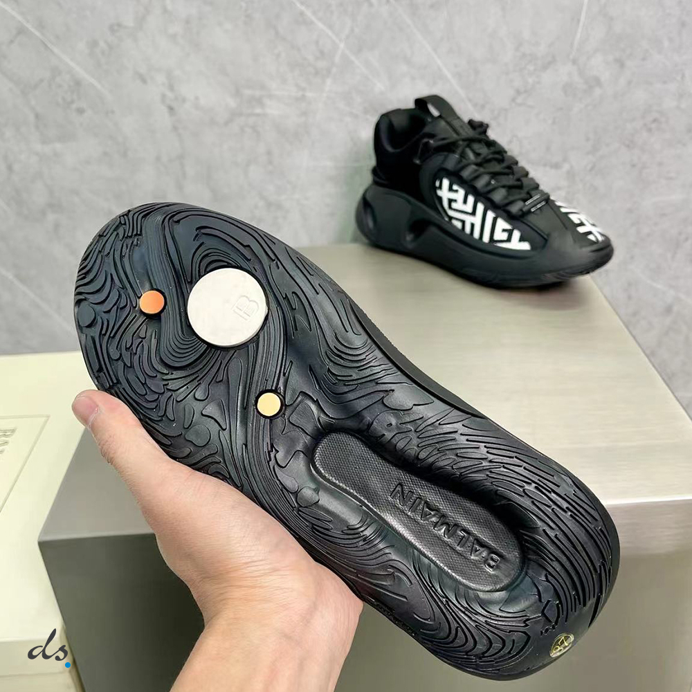 Balmain Bicolor gummy leather and mesh B-Runner sneakers (7)
