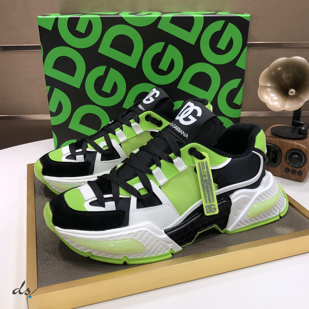 Dolce & Gabbana D&G Mixed-material Airmaster sneakers Green (4)