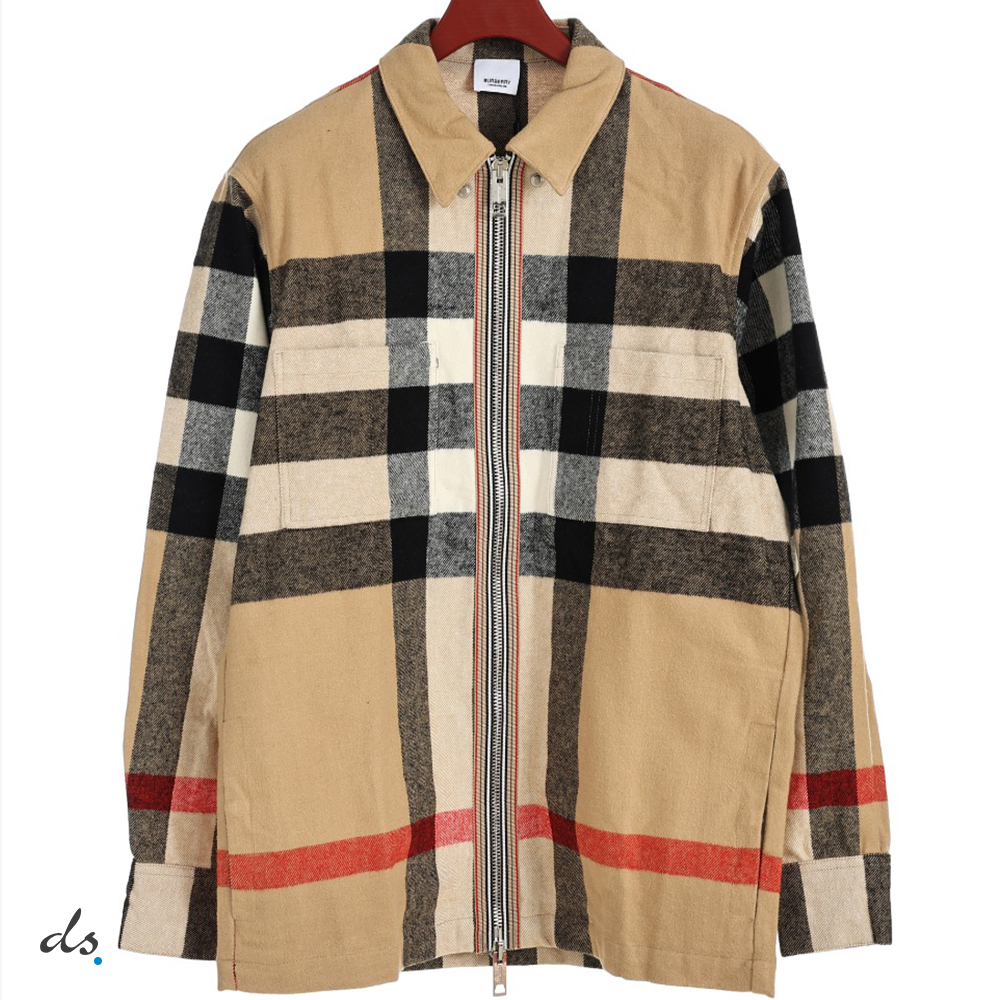 Burberry Exaggerated Check Wool Cotton Overshirt (3)
