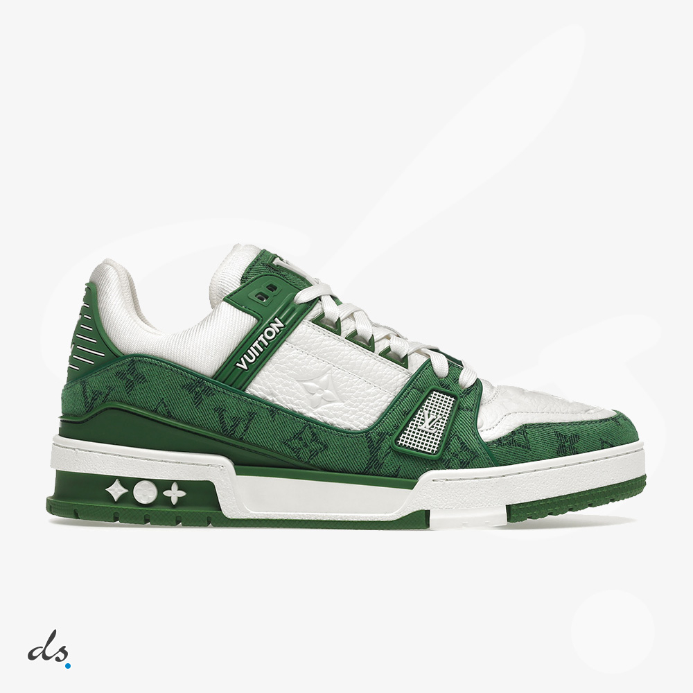amizing offer LOUIS VUITTON LV TRAINER SNEAKER GREEN
