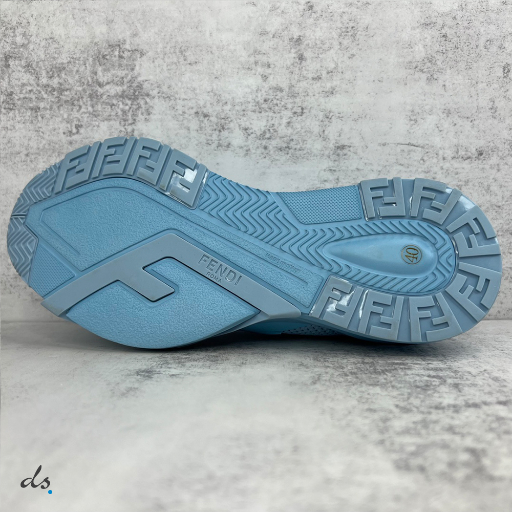 Fendi Flow Light blue mesh running sneakers (6)