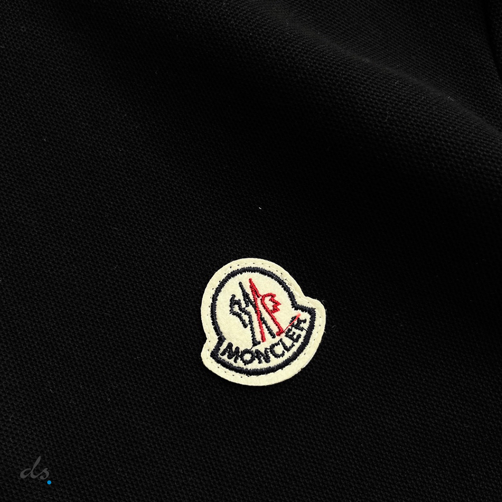Moncler Short Sleeve Polo Shirt Black (4)