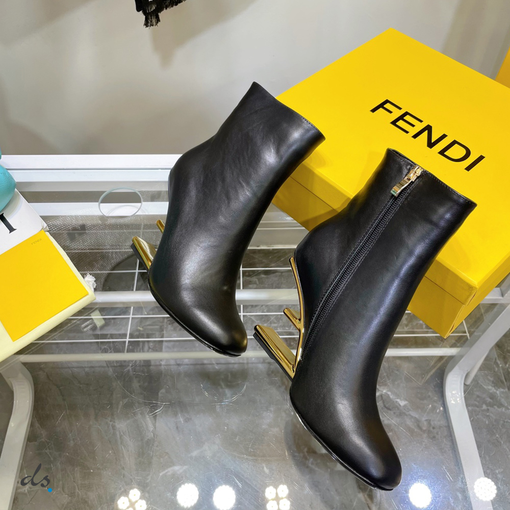 Fendi First Black nappa leather high-heel boots  (6)